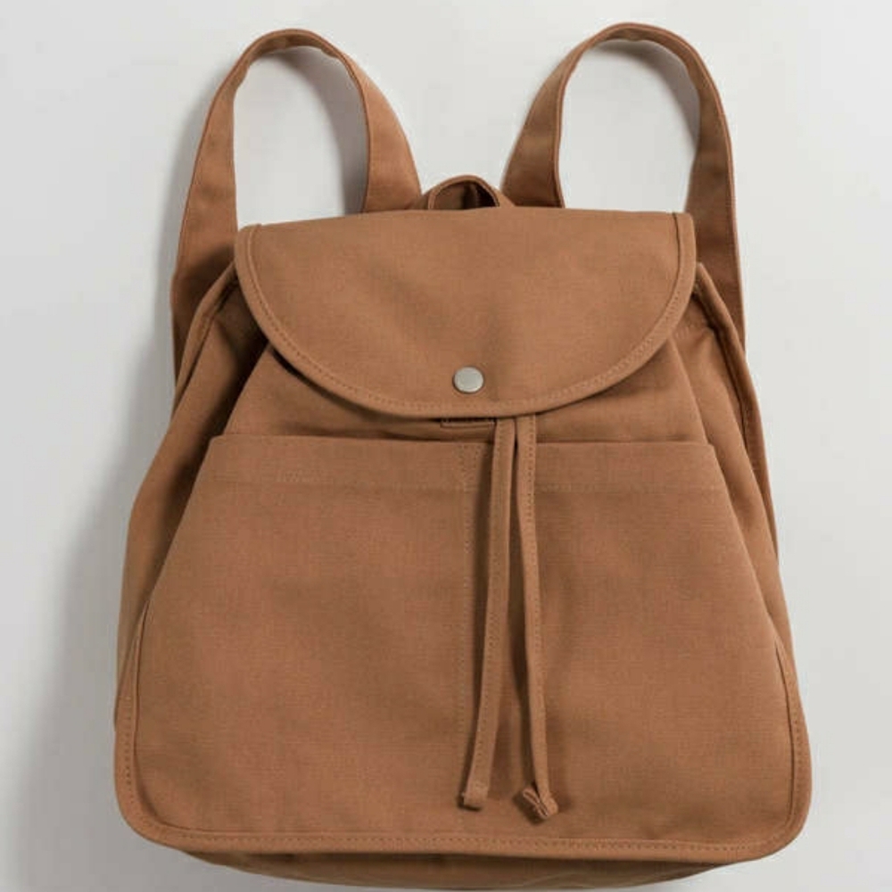 Baggu Drawstring Canvas Backpack - Pinto - Picture 4 of 5